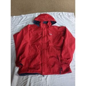 Vtg Patagonia Liquid Sky Gore Tex Jacket Red Sz Large